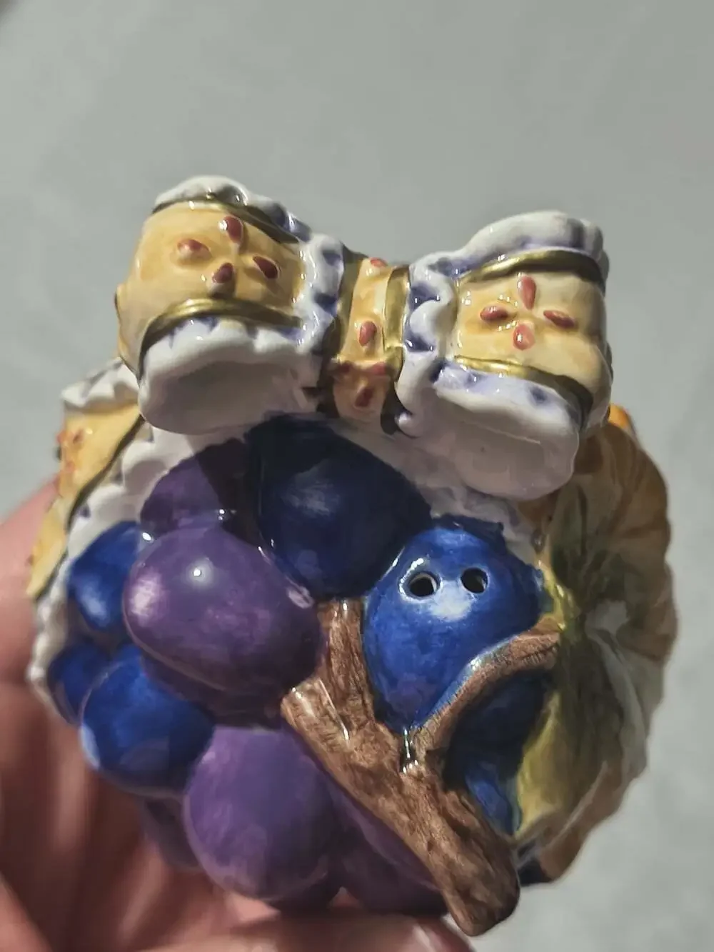 Vintage Grape and Fruit Salt & Pepper Shakers